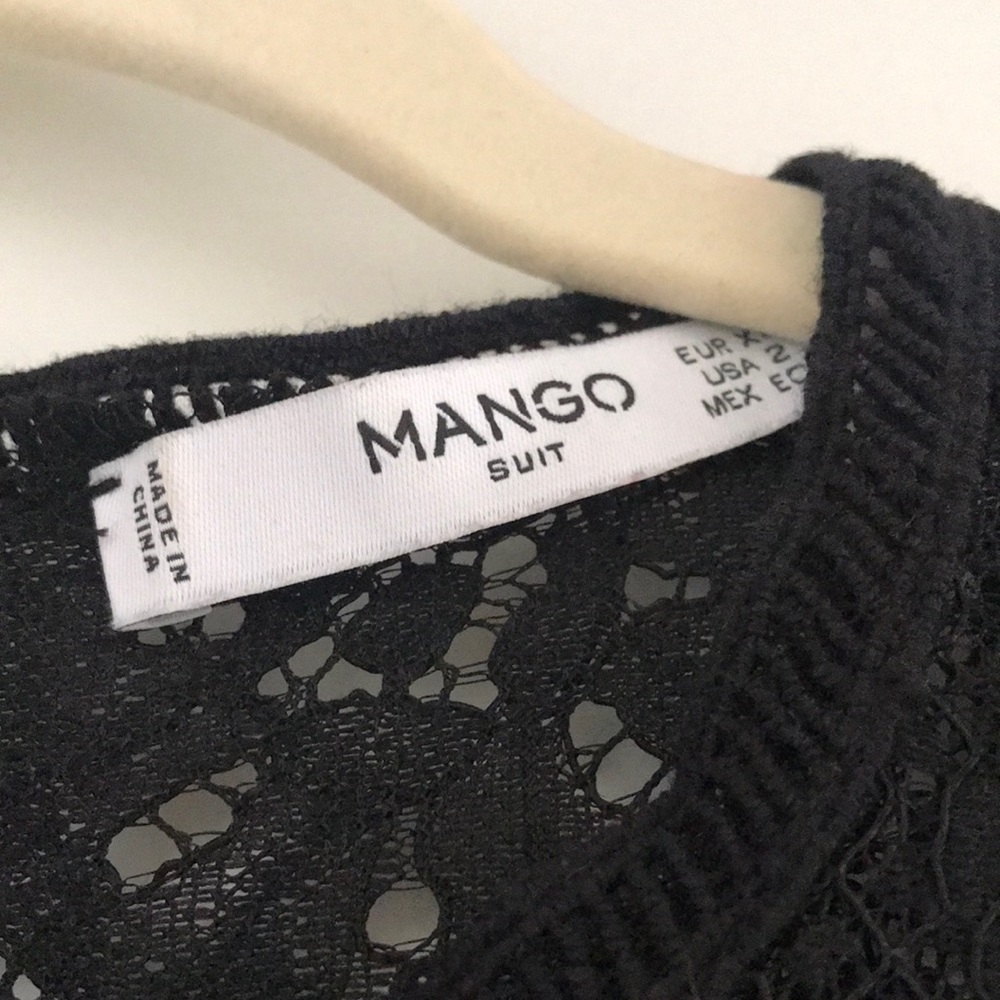 Mango black cocktail dress